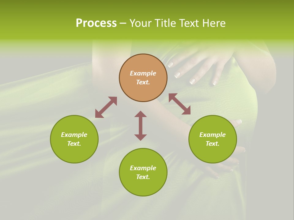 Pregnant Mother White PowerPoint Template