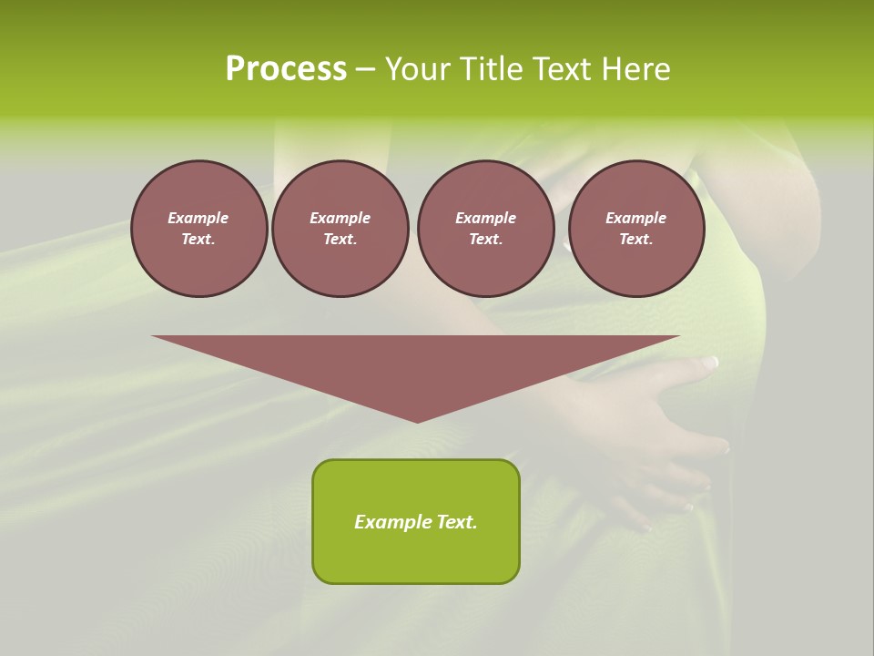 Pregnant Mother White PowerPoint Template