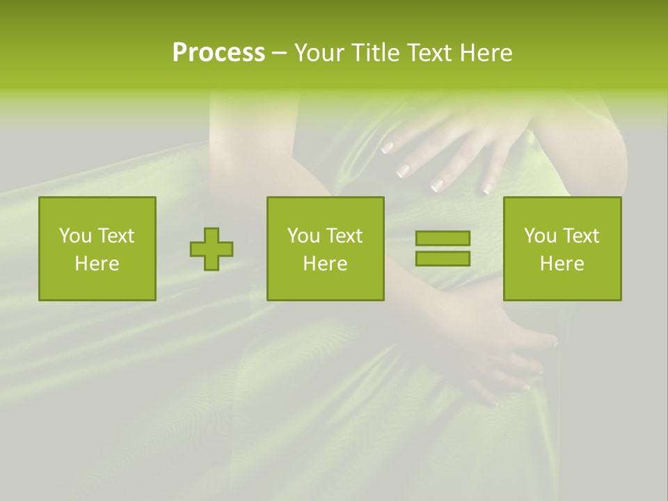 Pregnant Mother White PowerPoint Template