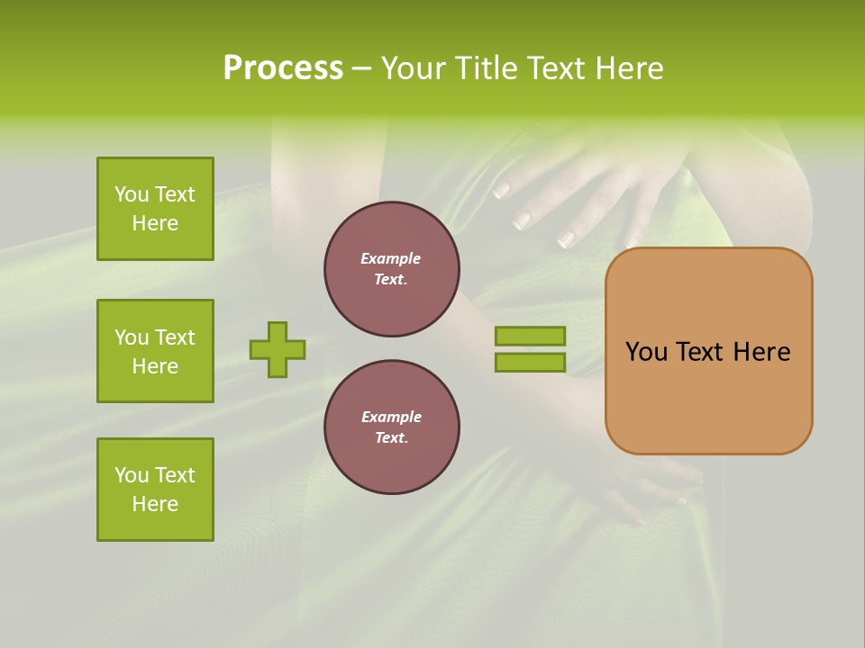 Pregnant Mother White PowerPoint Template