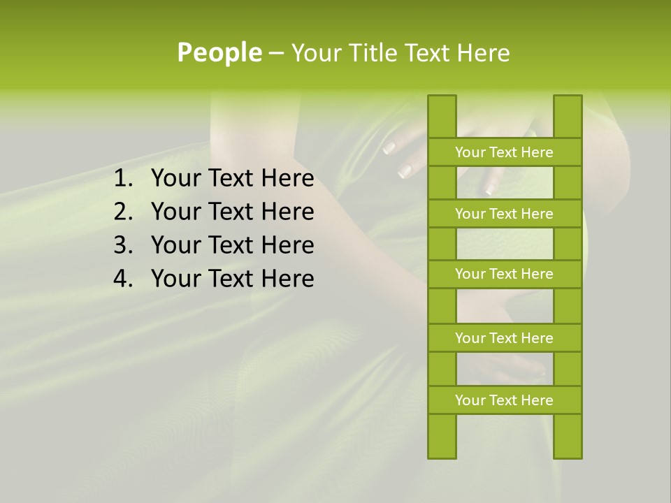 Pregnant Mother White PowerPoint Template