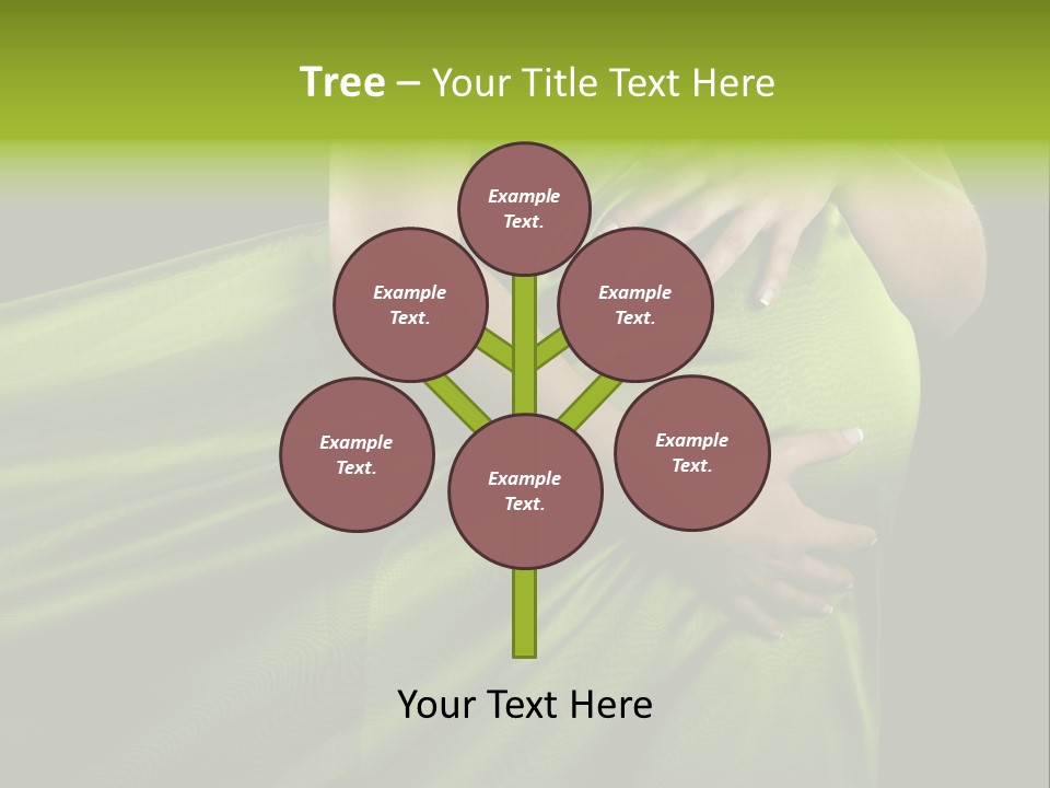 Pregnant Mother White PowerPoint Template