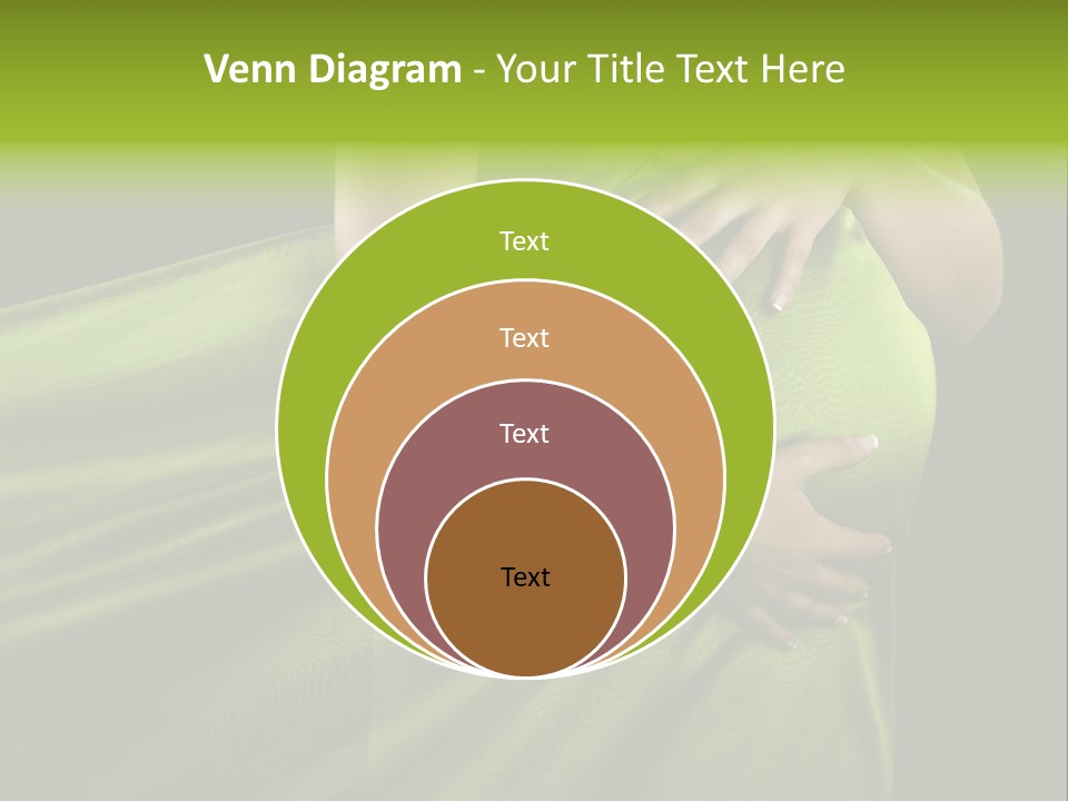 Pregnant Mother White PowerPoint Template