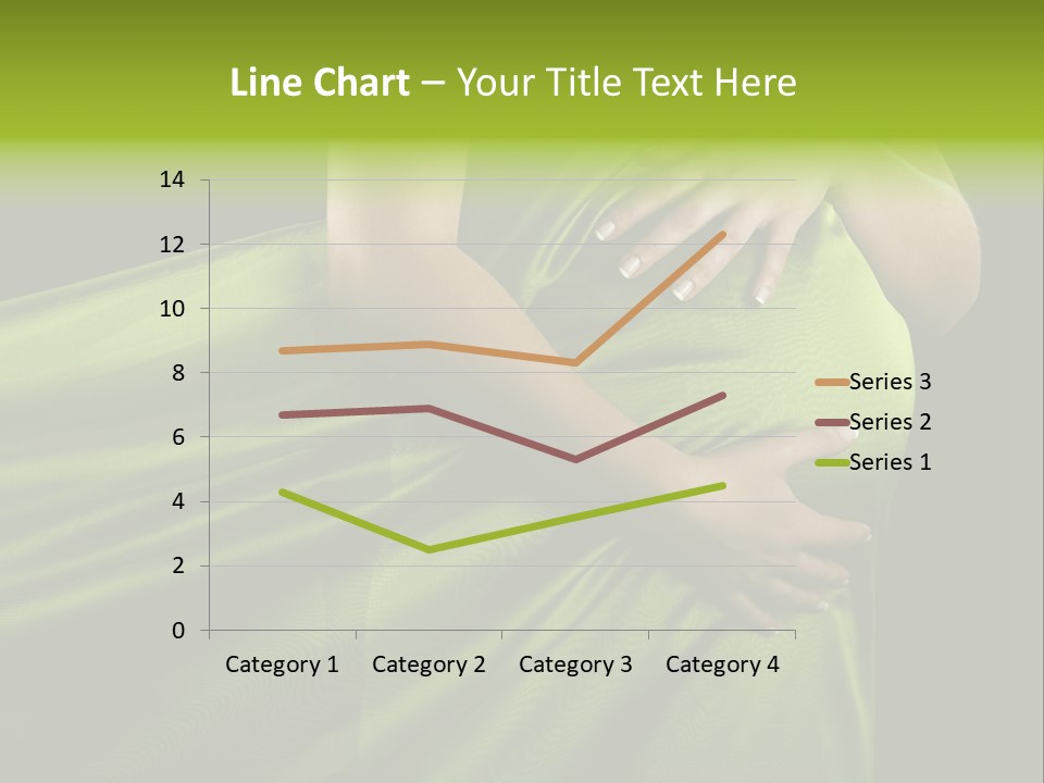 Pregnant Mother White PowerPoint Template