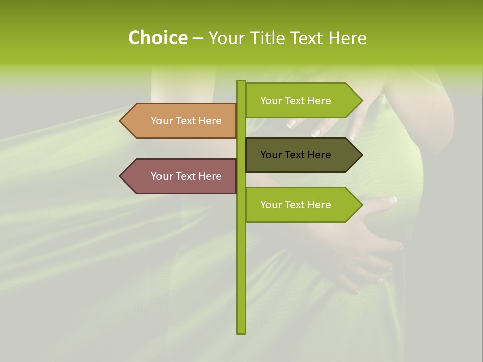 Pregnant Mother White PowerPoint Template