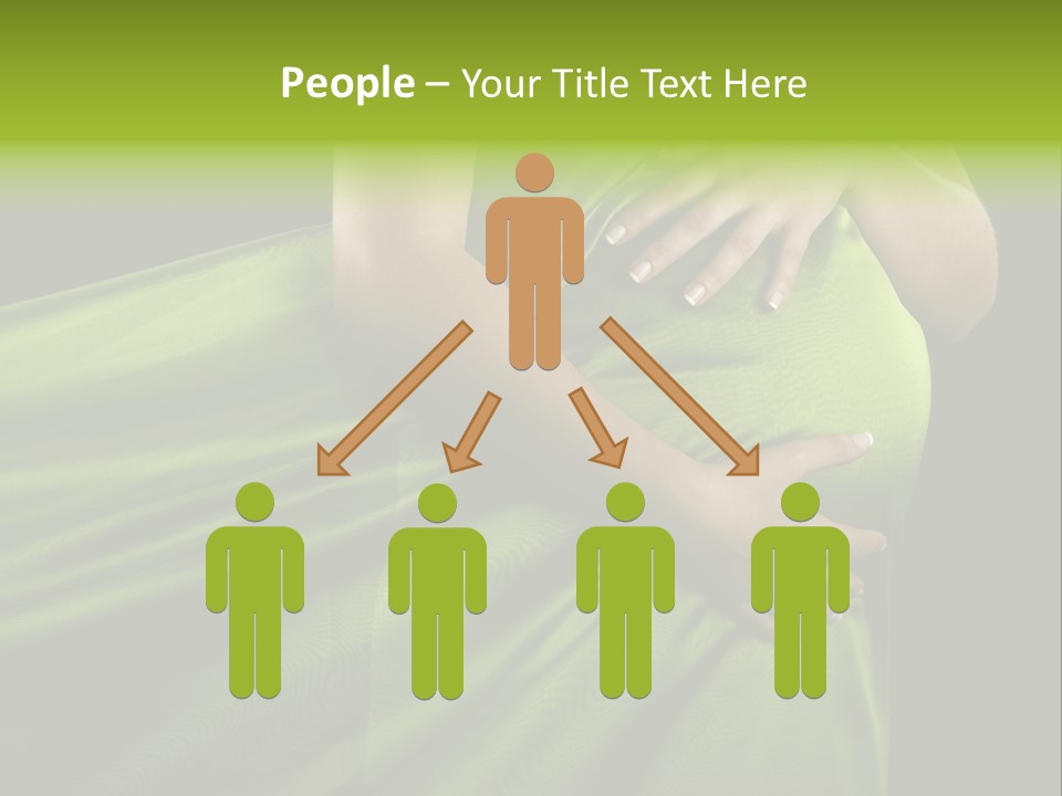 Pregnant Mother White PowerPoint Template