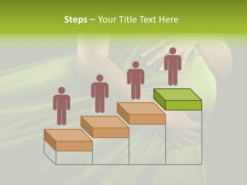 Pregnant Mother White PowerPoint Template