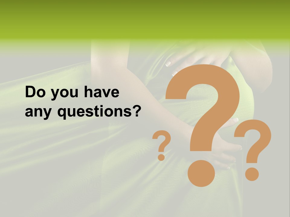 Pregnant Mother White PowerPoint Template