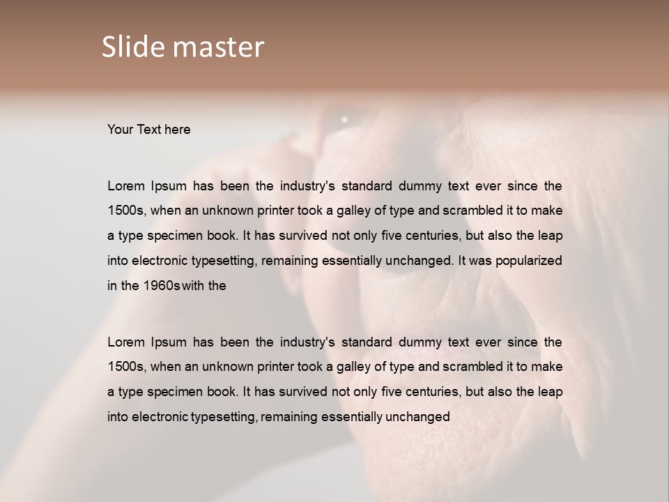 Retiring Horizontal Pension PowerPoint Template