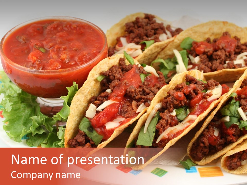 Platter Taco Mexican PowerPoint Template