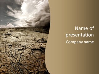 Land Mountain Sun PowerPoint Template