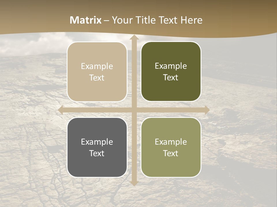 Land Mountain Sun PowerPoint Template