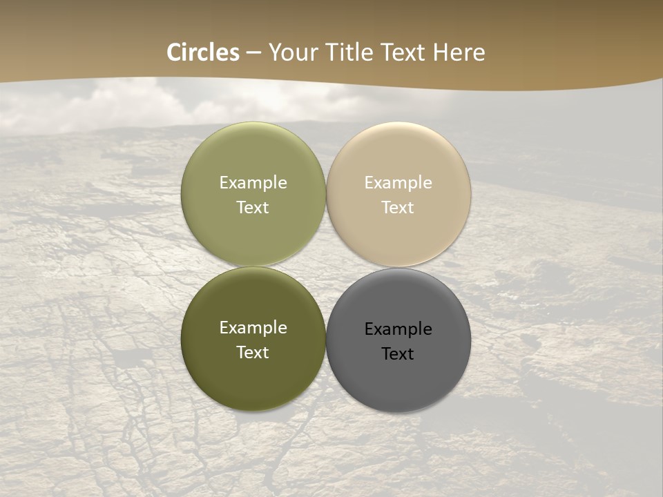 Land Mountain Sun PowerPoint Template