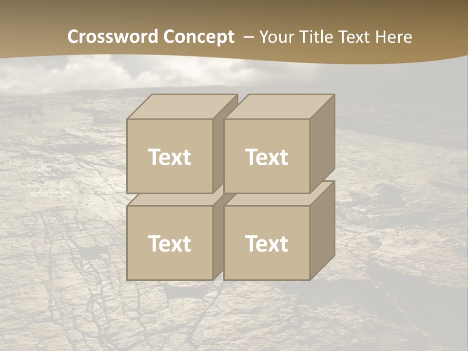 Land Mountain Sun PowerPoint Template