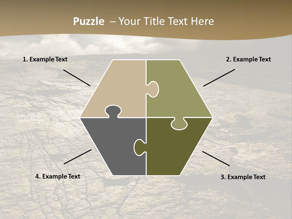 Land Mountain Sun PowerPoint Template