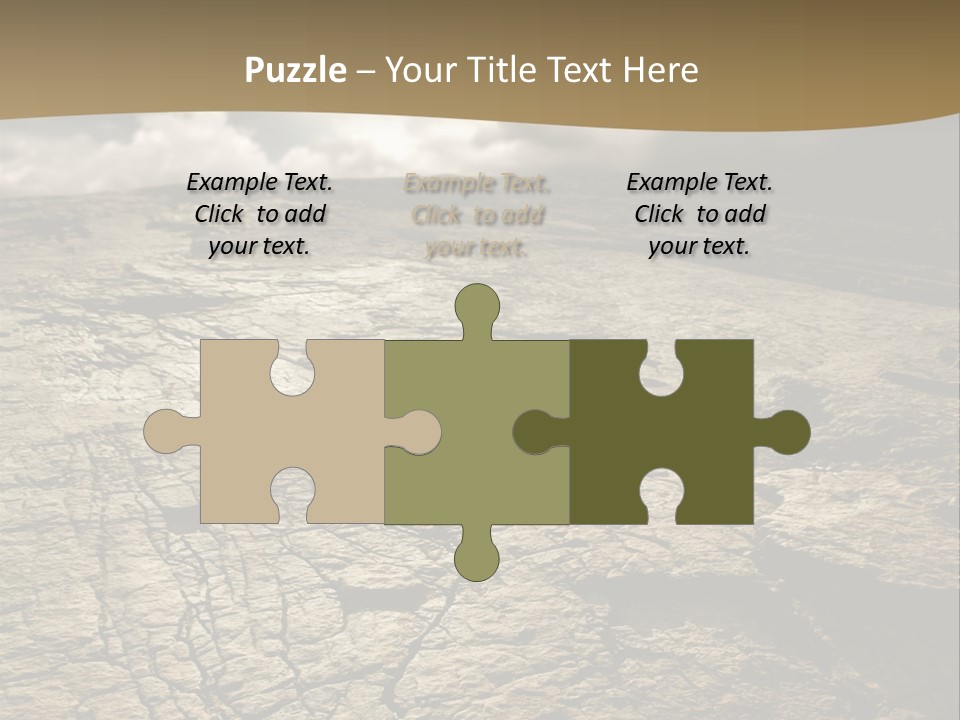 Land Mountain Sun PowerPoint Template