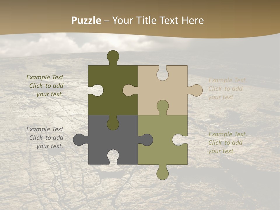 Land Mountain Sun PowerPoint Template