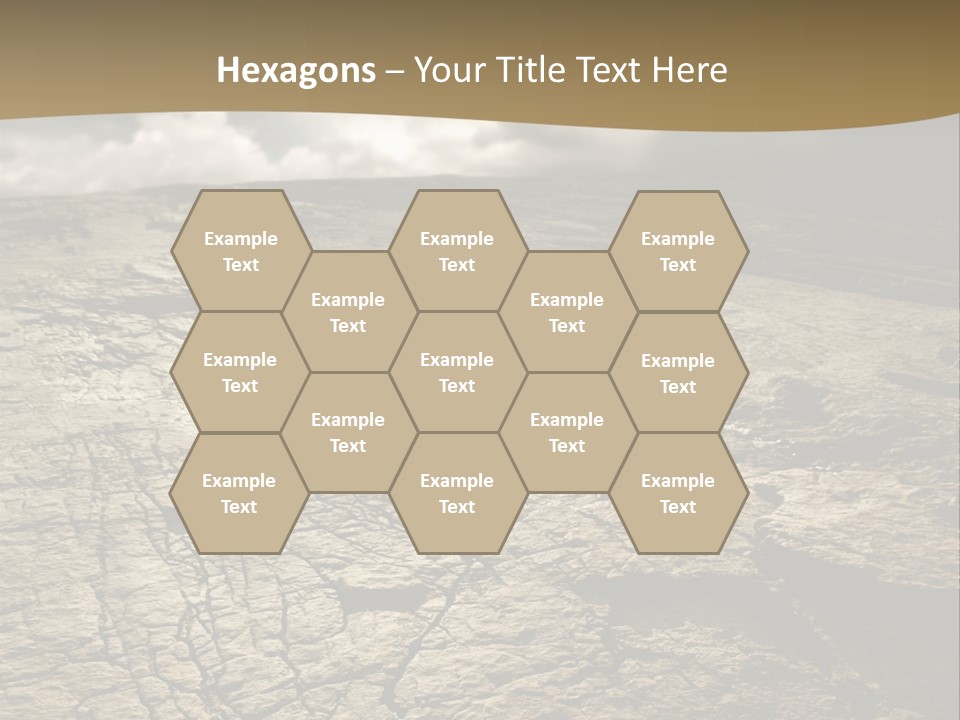 Land Mountain Sun PowerPoint Template