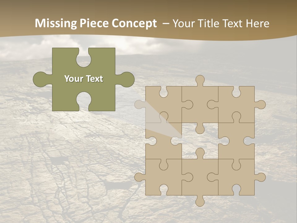 Land Mountain Sun PowerPoint Template