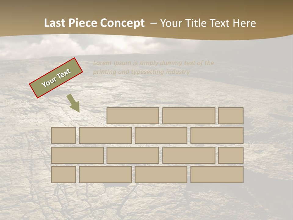 Land Mountain Sun PowerPoint Template