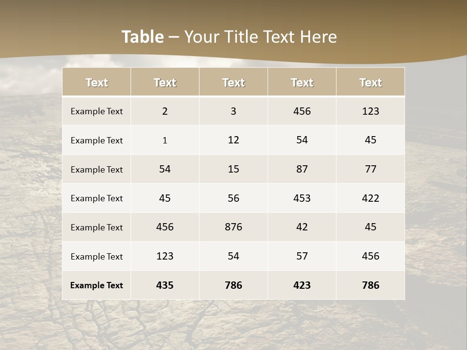 Land Mountain Sun PowerPoint Template
