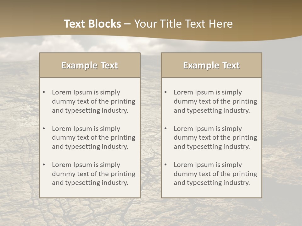 Land Mountain Sun PowerPoint Template
