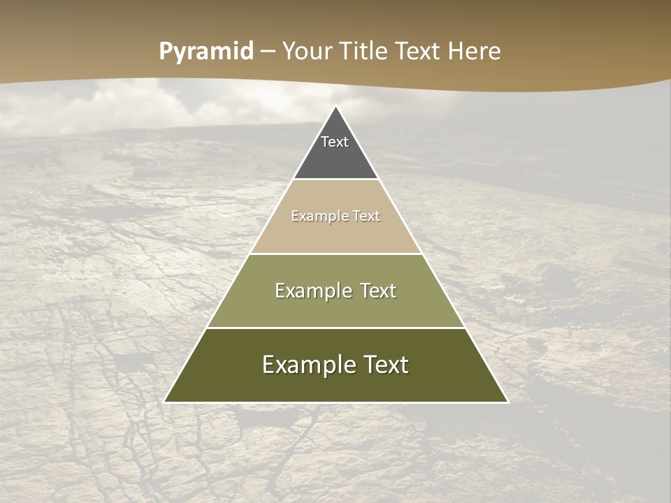 Land Mountain Sun PowerPoint Template