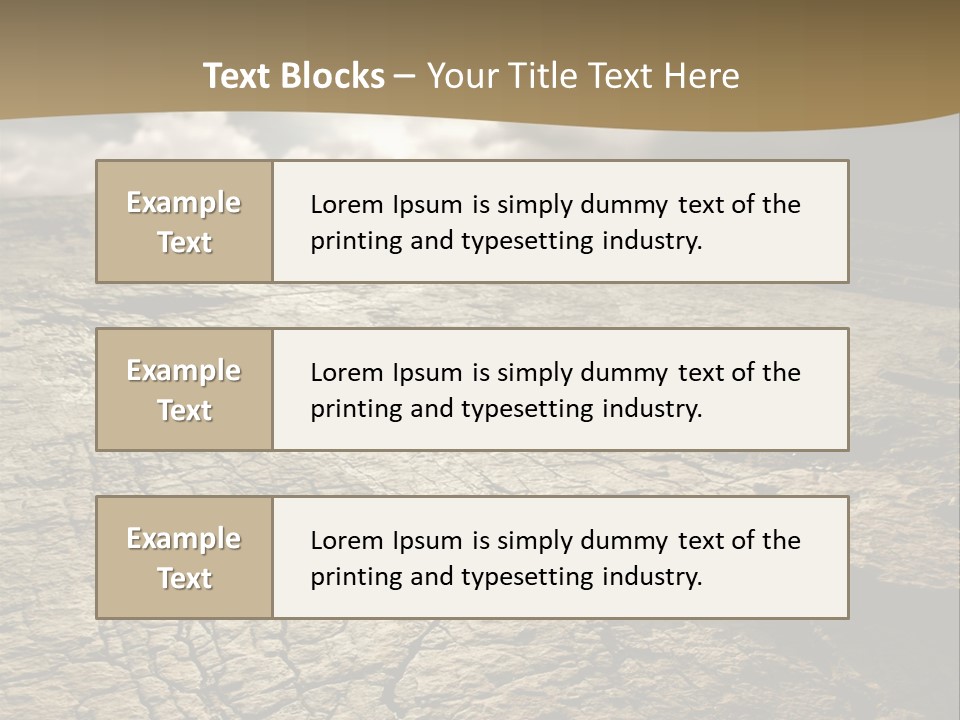 Land Mountain Sun PowerPoint Template
