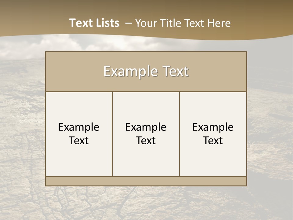 Land Mountain Sun PowerPoint Template