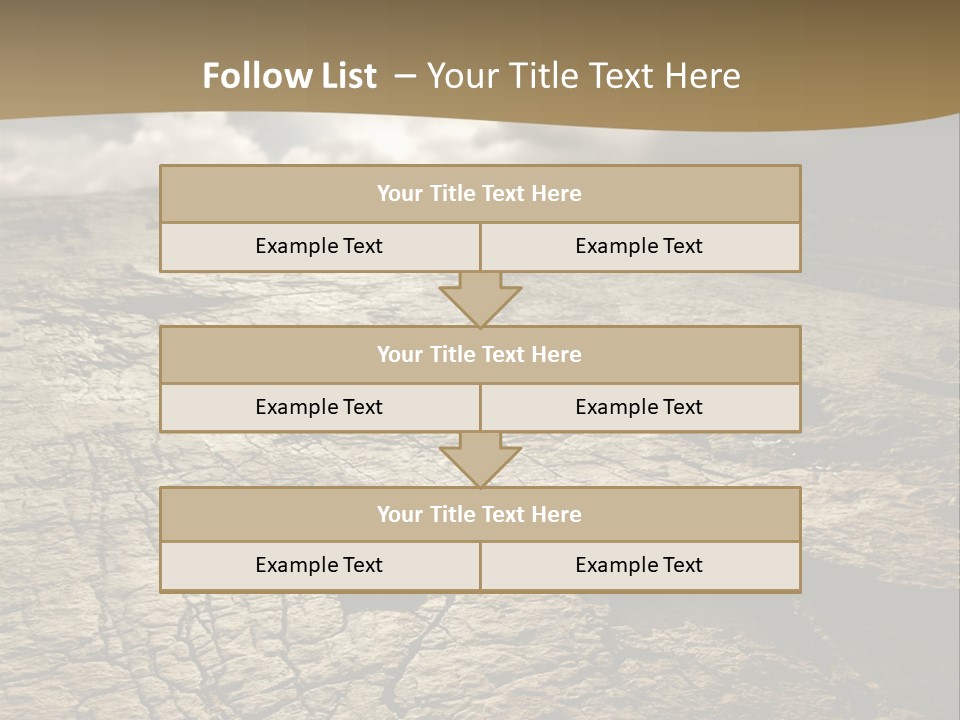 Land Mountain Sun PowerPoint Template