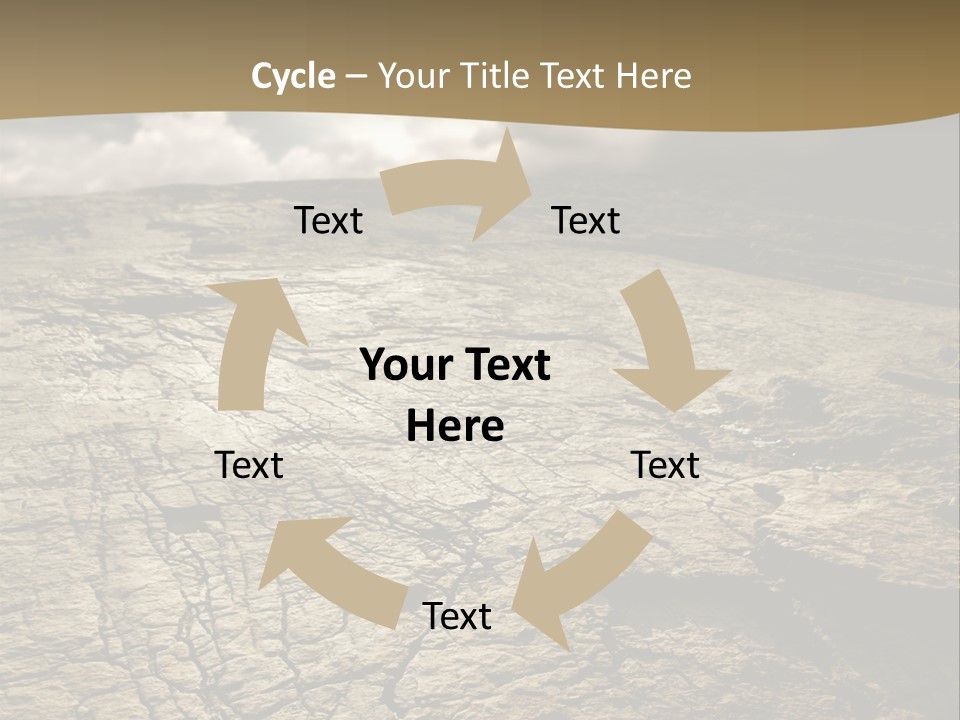 Land Mountain Sun PowerPoint Template