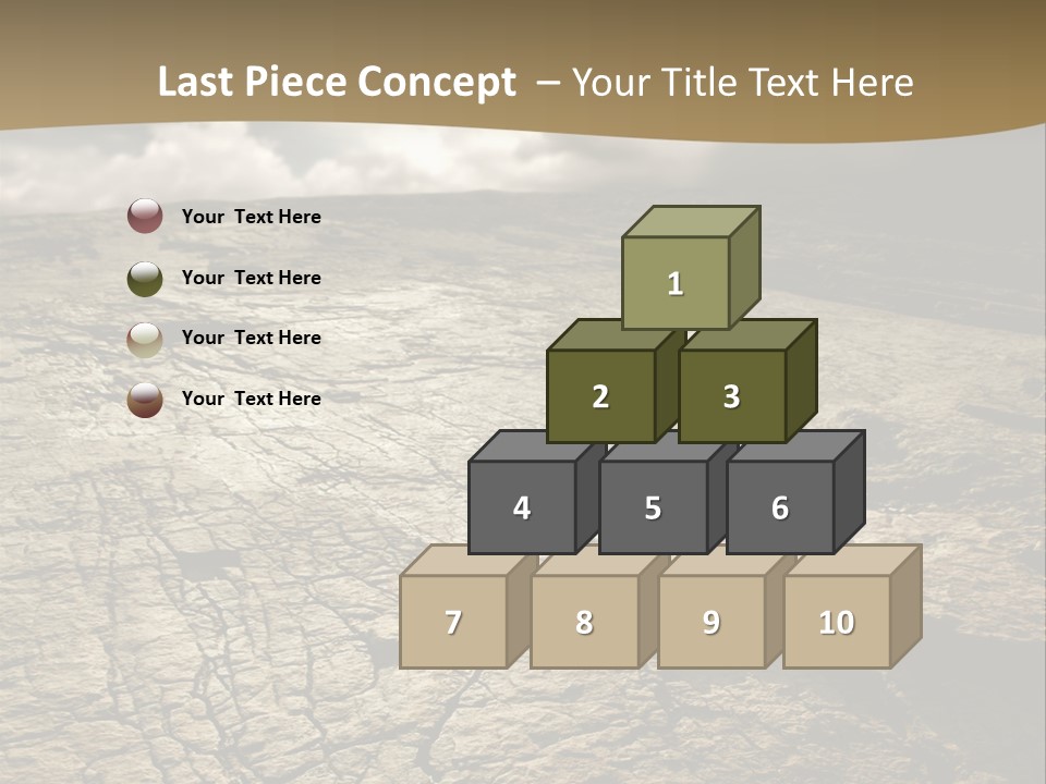 Land Mountain Sun PowerPoint Template