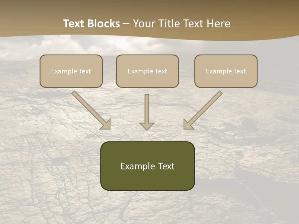 Land Mountain Sun PowerPoint Template