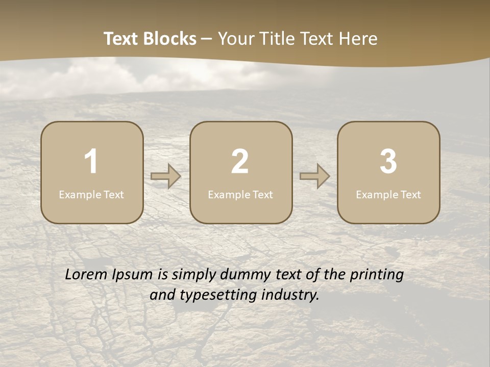 Land Mountain Sun PowerPoint Template