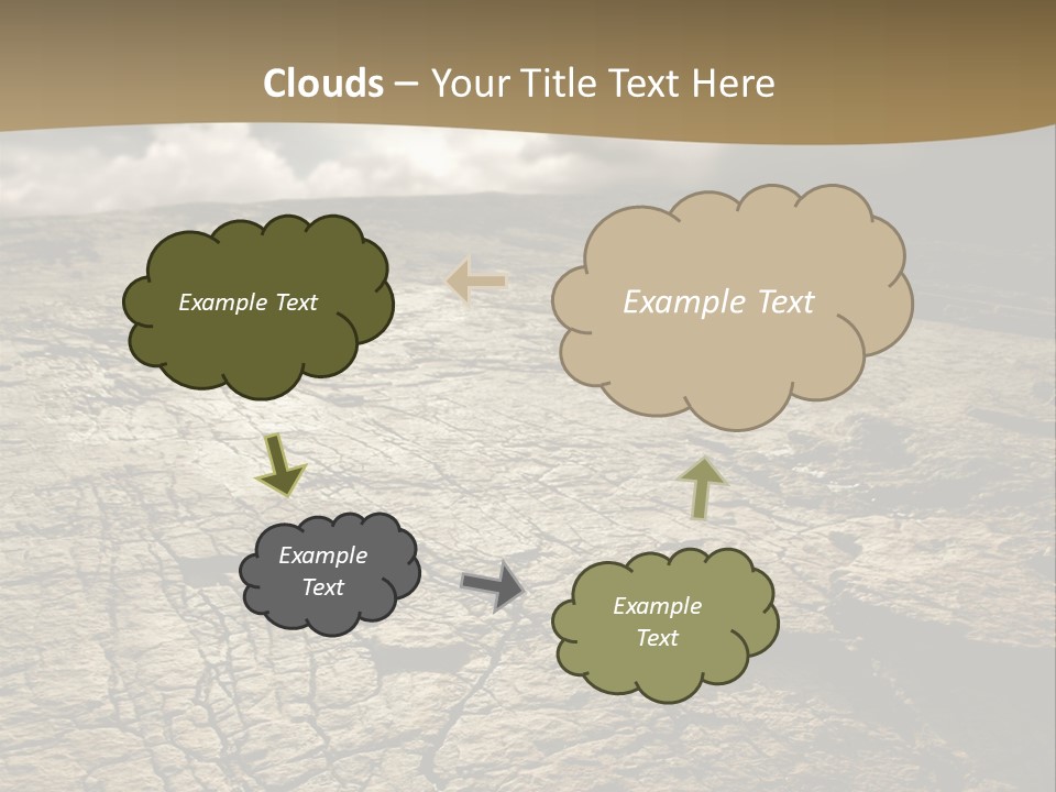 Land Mountain Sun PowerPoint Template