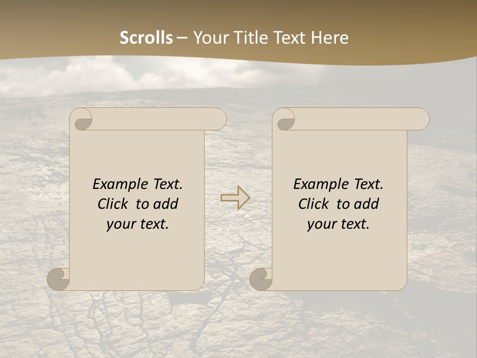 Land Mountain Sun PowerPoint Template