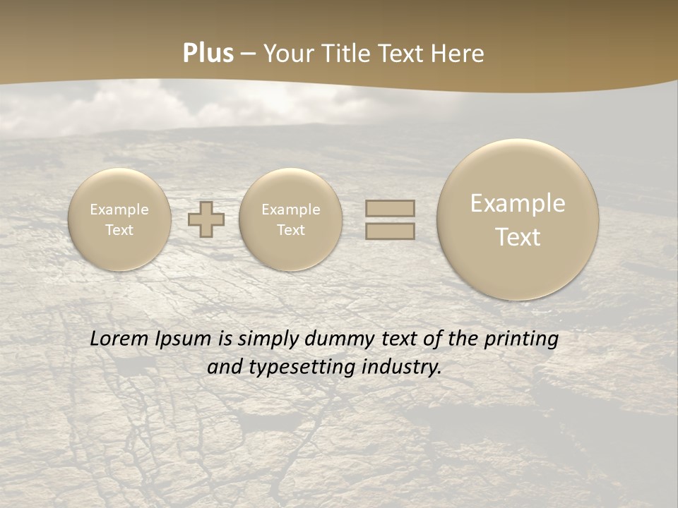 Land Mountain Sun PowerPoint Template