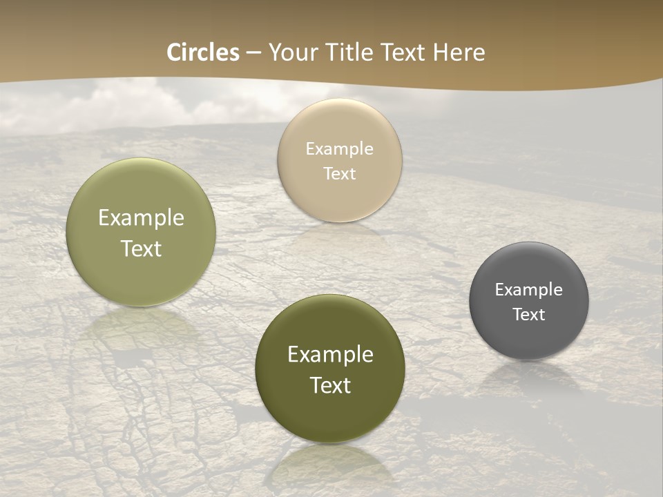 Land Mountain Sun PowerPoint Template