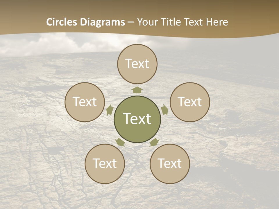 Land Mountain Sun PowerPoint Template