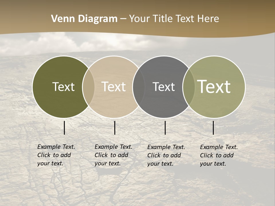 Land Mountain Sun PowerPoint Template