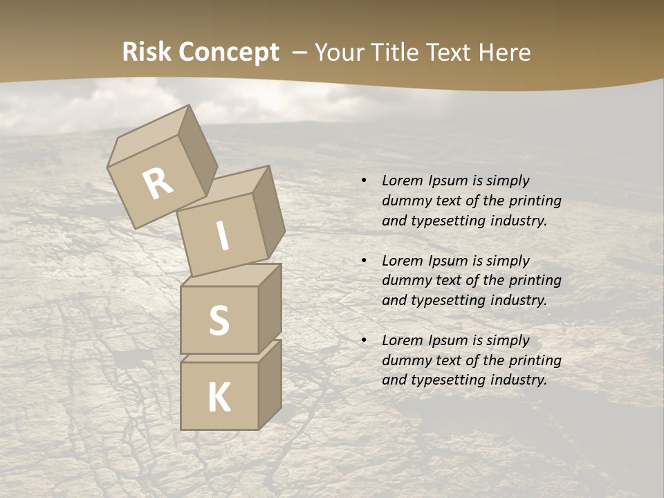 Land Mountain Sun PowerPoint Template