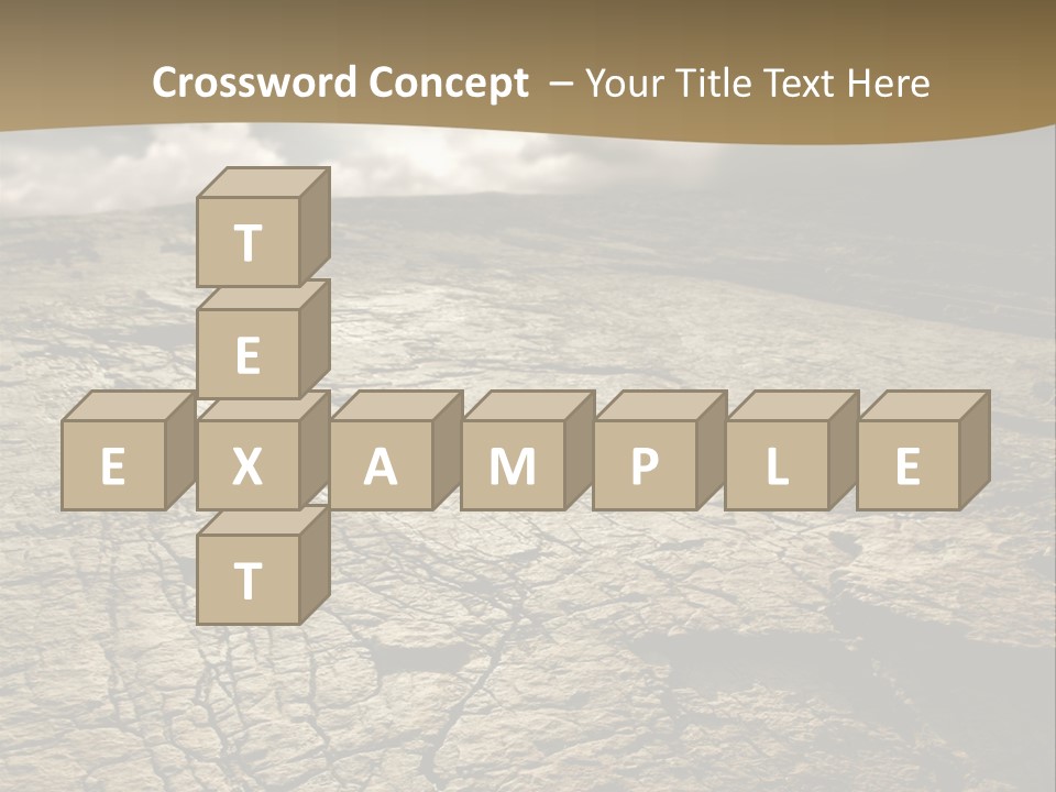 Land Mountain Sun PowerPoint Template