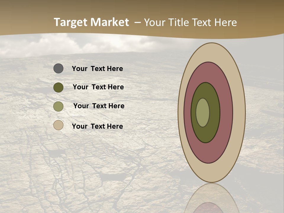 Land Mountain Sun PowerPoint Template