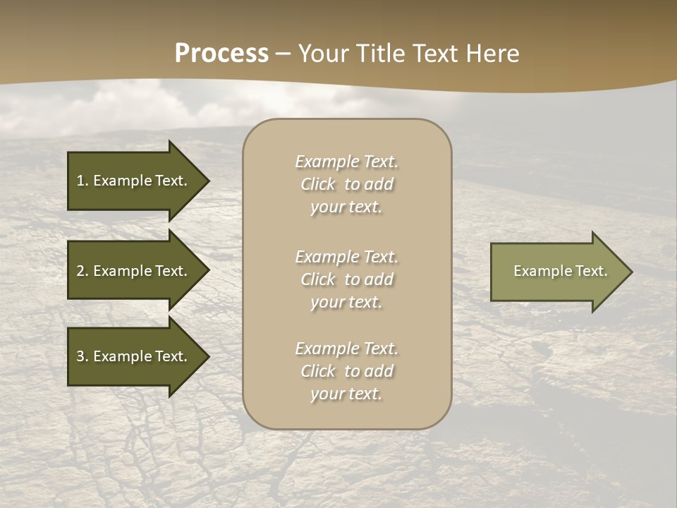 Land Mountain Sun PowerPoint Template