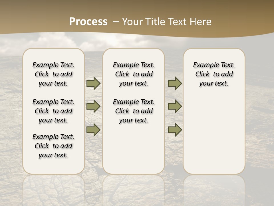 Land Mountain Sun PowerPoint Template