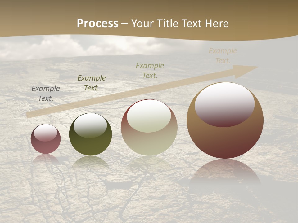 Land Mountain Sun PowerPoint Template