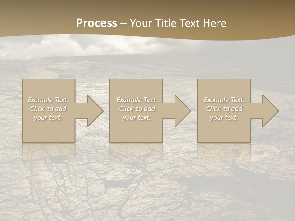 Land Mountain Sun PowerPoint Template