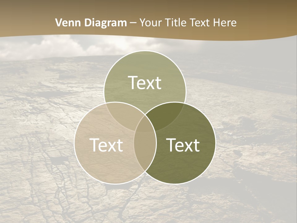 Land Mountain Sun PowerPoint Template