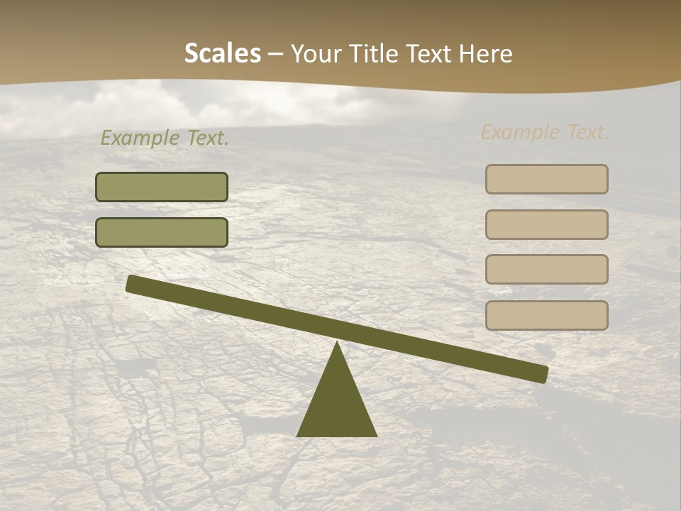 Land Mountain Sun PowerPoint Template