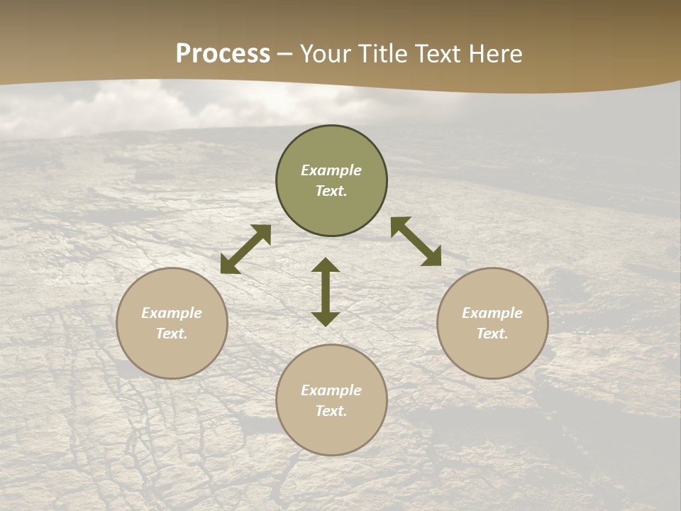 Land Mountain Sun PowerPoint Template